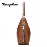 Leather Hobo Bag Women Handbags Shoulder Bags Purses Vintage