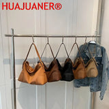 Vintage Leather Hobo Shoulder Crossbody Bag Purse