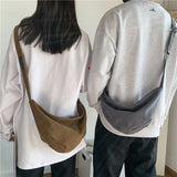 Hobos Canvas Crossbody Bag Large Capacity