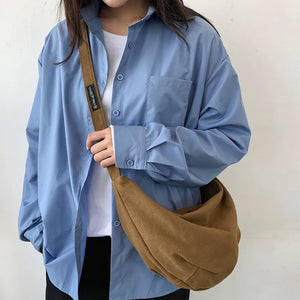 Hobos Canvas Crossbody Bag Large Capacity