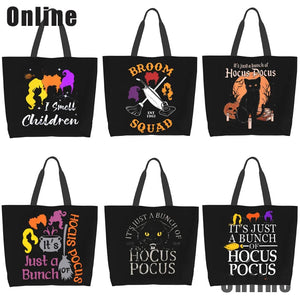 Hocus Pocus Halloween Tote Bag Lady Shoulder Bag