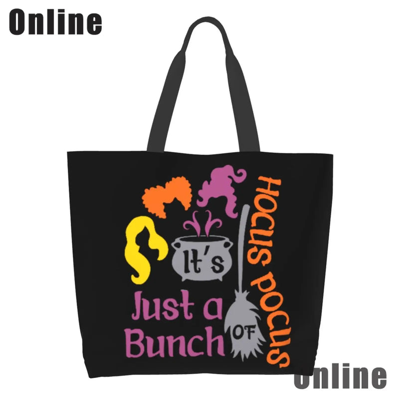 Hocus Pocus Halloween Tote Bag Lady Shoulder Bag