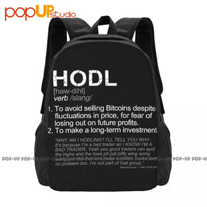Hodl II Crypto Currencies Large Capacity Backpack