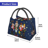 Christmas Nutcracker Insulated Lunch Bag Toy Soldier Thermal Cooler