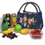 Christmas Nutcracker Insulated Lunch Bag Toy Soldier Thermal Cooler
