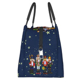 Christmas Nutcracker Insulated Lunch Bag Toy Soldier Thermal Cooler