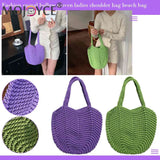 Hollow Beach Handbags Female Soft Style Portable Storage Bag