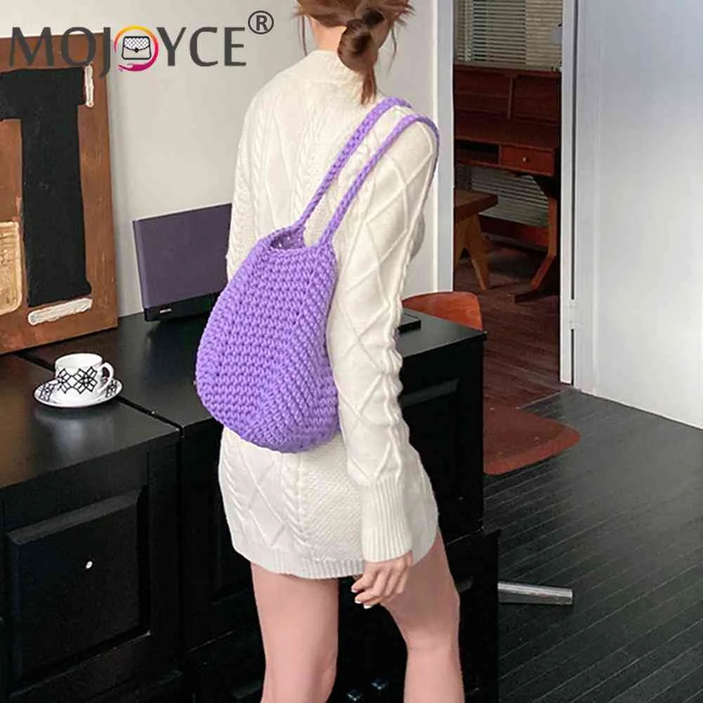 Hollow Beach Handbags Female Soft Style Portable Storage Bag