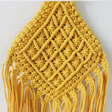 Hollow Cotton Rope Women's Bag Woven Straw Beach Female Top Handle Bags