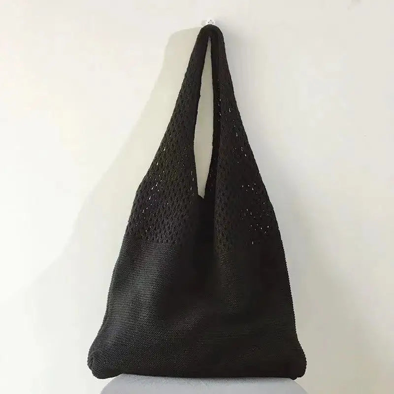 Hollow Knitted Hand-held Shoulder Bag Women's Vest Bag