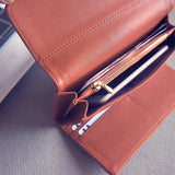 Pattern Retro Wallet Female Purse Pu Leather Handbag Vintage Long Wallets