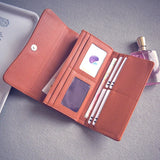 Pattern Retro Wallet Female Purse Pu Leather Handbag Vintage Long Wallets