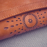 Pattern Retro Wallet Female Purse Pu Leather Handbag Vintage Long Wallets