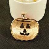 Hollow Rhinestone Pumpkin Brooch Pin for Christmas Halloween Decor
