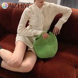 Soft Hollow Weaving Handbag for Women Casual Storage Bag