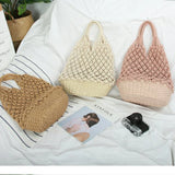 Large Capacity Cotton Shoulder Bag Women Totes Handbag for Travel Shopping