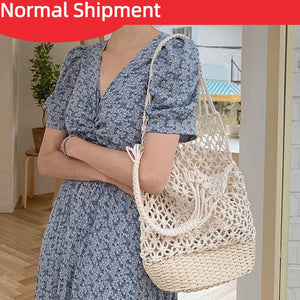 Large Capacity Cotton Shoulder Bag Women Totes Handbag for Travel Shopping