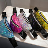 Holographic Waist Bag Silver