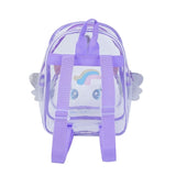 Holographic Clear Backpack Purse Casual Daypack Travel Shoulder Bag for Kids