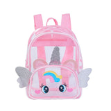 Clear Holographic Backpack Purse - Casual Travel Shoulder Bag