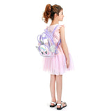 Clear Holographic Backpack Purse - Casual Travel Shoulder Bag