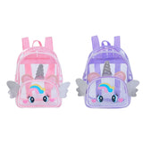 Clear Holographic Backpack Purse Travel Shoulder Bag