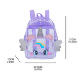 Clear Holographic Backpack Purse Travel Shoulder Bag