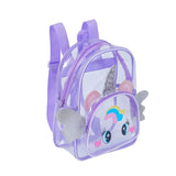 Clear Holographic Backpack Purse - Casual Travel Shoulder Bag
