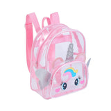 Clear Holographic Backpack Purse - Casual Travel Shoulder Bag