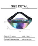 Holographic Fanny Pack Laser Waist Bag for Women