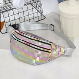 Holographic Fanny Pack Waist Bag Laser Beach Travel Banana Hip Bum Women Purse