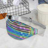 Holographic Fanny Pack Waist Bag Travel Beach Laser Hip Bum Women Purse