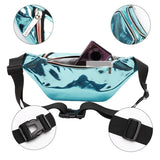 Holographic PVC Waist Packs for Women Fanny Belt Bag Bum Bags