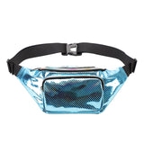 Holographic PVC Waist Packs for Women Fanny Belt Bag Bum Bags
