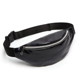 Silver Holographic PVC Laser Women Waist Pack Shining Fanny Pack Mobile Purse