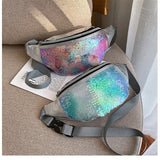 Sequin Waist Bag Fanny Pack Holographic Shoulder Bag