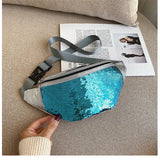 Sequin Waist Bag Fanny Pack Holographic Shoulder Bag