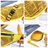 Holographic Transparent Fanny Pack Laser Waist Bag Women Casual Purse
