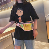 Holographic Waist Bag Zipper Chest Bag Sport Travel