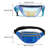 Holographic Waist Bag Zipper Chest Bag Sport Travel