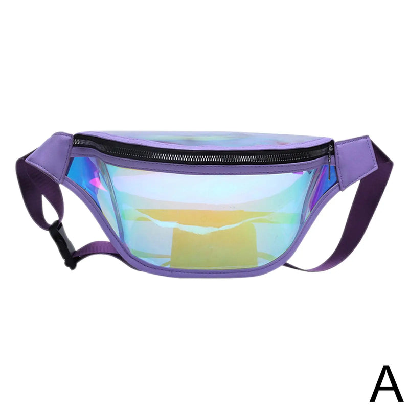 Holographic Waist Bag Zipper Chest Bag Sport Travel