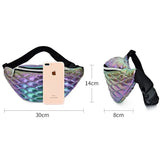 Holographic Waist Bag Gradient Women`s Belt Bag Fanny Pack