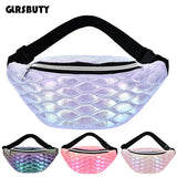 Holographic Waist Bag Gradient Women`s Belt Bag Fanny Pack