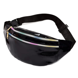 Holographic Glitter Waist Bag Unisex Phone Pouch