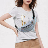 Holographic Glitter Waist Bag Women Fanny Pack Waterproof Belt Bag