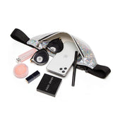 Pink Silver Holographic Waist Bag Fanny Pack Women Female Belt Bag