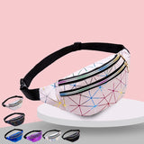 Holographic Waist Pack Bags Laser Fanny Packs Waterproof Belt Pouch