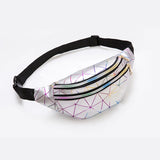 Holographic Waist Pack Bags Laser Fanny Packs Waterproof Belt Pouch