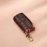 Double Zipper Mini Small Key Wallet Men Women Key Holder