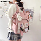 Girls Backpack Women Large Capacity Ins School Bags for Teens Female